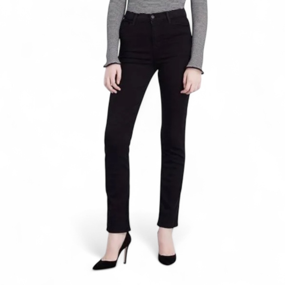 🪩 J Brand Maria High Rise Skinny Jeans in Black Size 27 Seriously Black